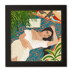 83 Oranges Beach Read Sleep Repeat Framed Wall Art