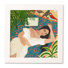 83 Oranges Beach Read Sleep Repeat Framed Wall Art