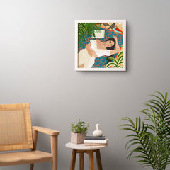 83 Oranges Beach Read Sleep Repeat Framed Wall Art