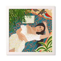 83 Oranges Beach Read Sleep Repeat Framed Wall Art