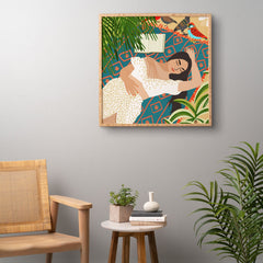 83 Oranges Beach Read Sleep Repeat Framed Wall Art