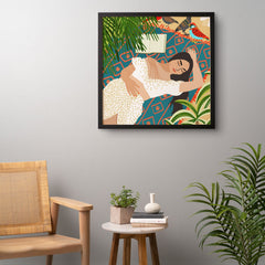 83 Oranges Beach Read Sleep Repeat Framed Wall Art