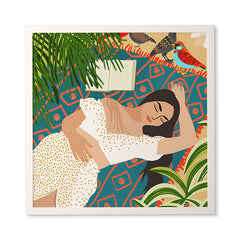 83 Oranges Beach Read Sleep Repeat Framed Wall Art