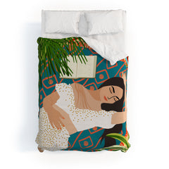 83 Oranges Beach Read Sleep Repeat Duvet Cover
