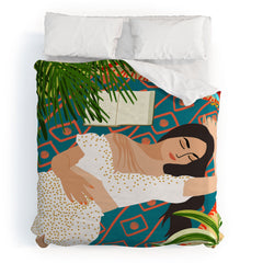 83 Oranges Beach Read Sleep Repeat Duvet Cover