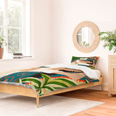 83 Oranges Beach Read Sleep Repeat Duvet Cover