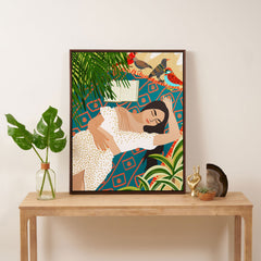 83 Oranges Beach Read Sleep Repeat Art Canvas