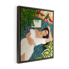 83 Oranges Beach Read Sleep Repeat Art Canvas