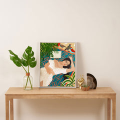 83 Oranges Beach Read Sleep Repeat Art Canvas