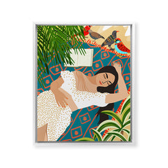 83 Oranges Beach Read Sleep Repeat Art Canvas