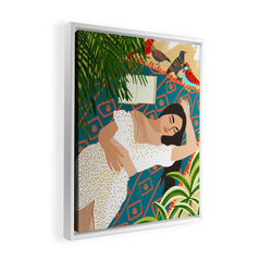 83 Oranges Beach Read Sleep Repeat Art Canvas