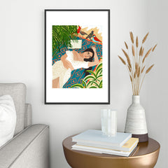 83 Oranges Beach Read Sleep Repeat Metal Framed Art Print