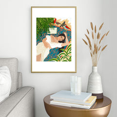 83 Oranges Beach Read Sleep Repeat Metal Framed Art Print