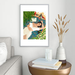 83 Oranges Beach Read Sleep Repeat Metal Framed Art Print