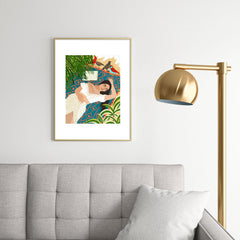 83 Oranges Beach Read Sleep Repeat Metal Framed Art Print