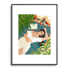 83 Oranges Beach Read Sleep Repeat Metal Framed Art Print