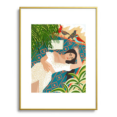 83 Oranges Beach Read Sleep Repeat Metal Framed Art Print