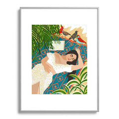 83 Oranges Beach Read Sleep Repeat Metal Framed Art Print