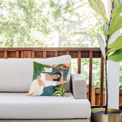 83 Oranges Beach Read Sleep Repeat Outdoor Throw Pillow