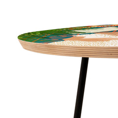 83 Oranges Beach Read Sleep Repeat Round Side Table