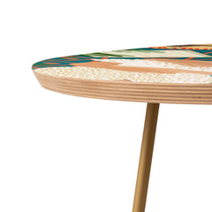 83 Oranges Beach Read Sleep Repeat Round Side Table