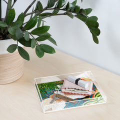 83 Oranges Beach Read Sleep Repeat Acrylic Tray