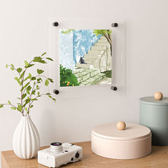 83 Oranges Being a person Floating Acrylic Print