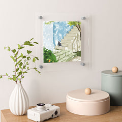 83 Oranges Being a person Floating Acrylic Print