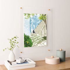 83 Oranges Being a person Floating Acrylic Print
