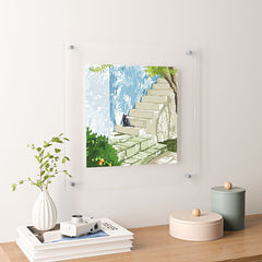 83 Oranges Being a person Floating Acrylic Print