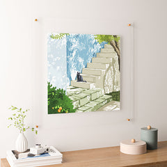 83 Oranges Being a person Floating Acrylic Print