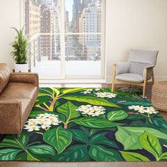 83 Oranges Beneath The Jungle Canopy Area Rug
