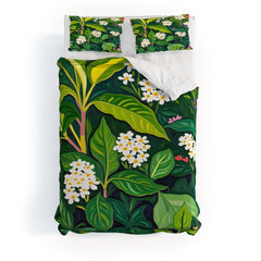 83 Oranges Beneath The Jungle Canopy Duvet Cover