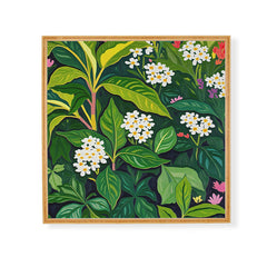 83 Oranges Beneath The Jungle Canopy Framed Wall Art