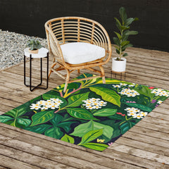 83 Oranges Beneath The Jungle Canopy Outdoor Rug