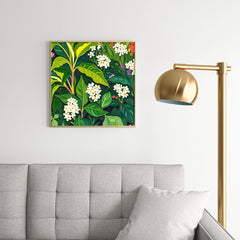 83 Oranges Beneath The Jungle Canopy Square Metal Framed Art Print