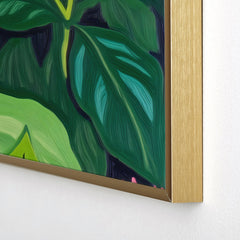 83 Oranges Beneath The Jungle Canopy Square Metal Framed Art Print