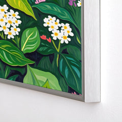 83 Oranges Beneath The Jungle Canopy Square Metal Framed Art Print