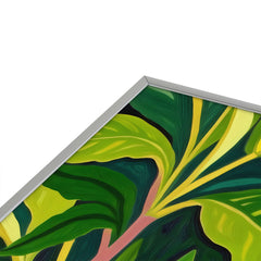 83 Oranges Beneath The Jungle Canopy Square Metal Framed Art Print