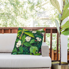 83 Oranges Beneath The Jungle Canopy Outdoor Throw Pillow