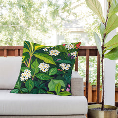 83 Oranges Beneath The Jungle Canopy Outdoor Throw Pillow