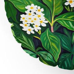 83 Oranges Beneath The Jungle Canopy Floor Pillow Round