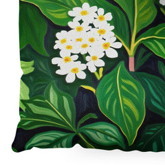 83 Oranges Beneath The Jungle Canopy Floor Pillow Square