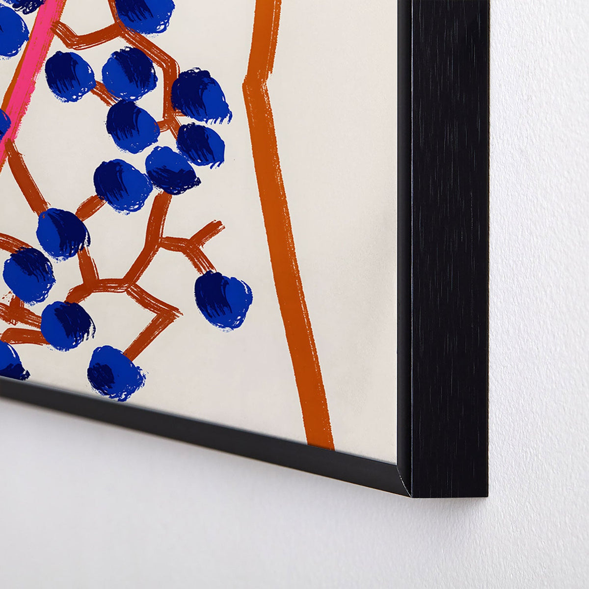 83 Oranges Berry Summer Square Metal Framed Art Print