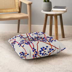 83 Oranges Berry Summer Floor Pillow Square