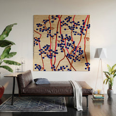 83 Oranges Berry Summer Wood Wall Mural