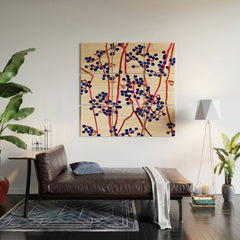 83 Oranges Berry Summer Wood Wall Mural