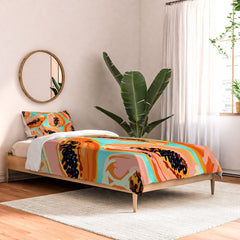 83 Oranges Big Papaya Watercolor Painting Comforter
