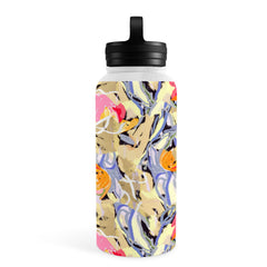 83 Oranges Blooms in The Butter Forest Water Bottle
