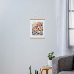 83 Oranges Blooms in The Butter Forest Art Print